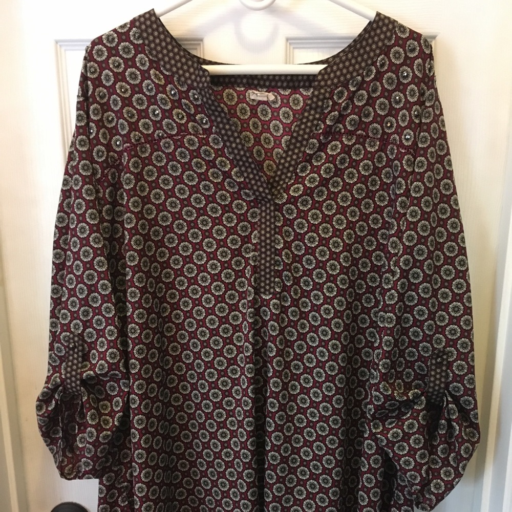 Antilia Femme Indian Print Blouse